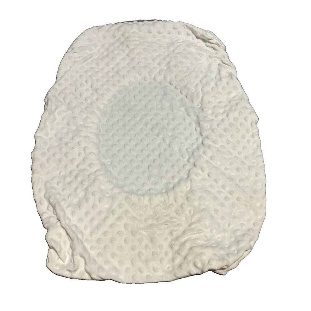 Tillyou Minky White Diaper Changing Pad Cover